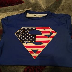 Superman USA Under Armour Heat Gear Compression